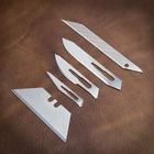  11,  24,  60 хирургическое лезвие, ТРАПЕЦИЕВИДНОЕ лезвие, лезвие из нержавеющей стали, лезвие для гравировки, металлическое лезвие