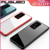 musubo original back case for huawei p40 pro luxury transparent cover p40 h%c3%bclle casing airbag ultra thin 40 funda clear silicone