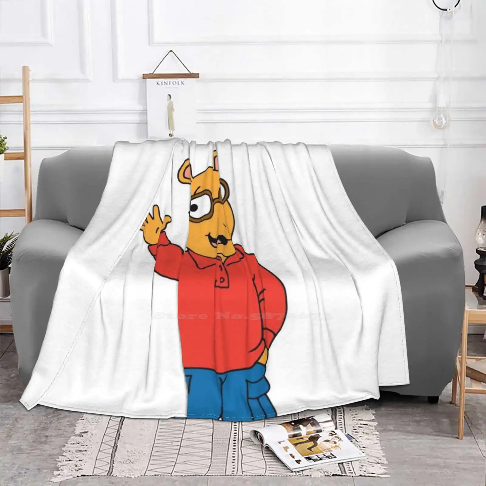 Артур чтения по низкой цене новый принт Новинка модное мягкое теплое одеяло