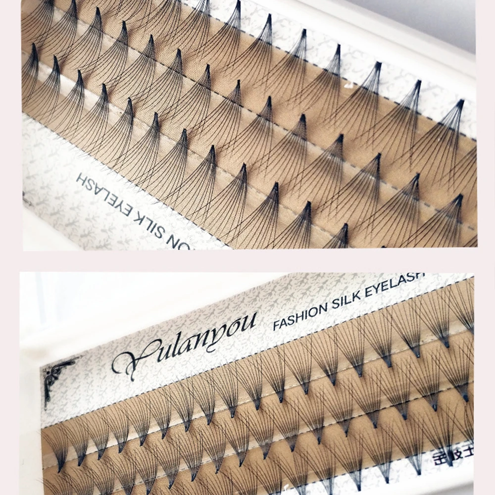 

1 Set 0.07 Beauty Women Girls Curl False Eyelashes Wave Individual Eyelash Extension Mink Black Soft False Eye Lashes 7 Sizes