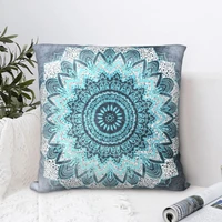 bohochic mandala square pillowcase cushion cover funny zip home decorative polyester sofa nordic 4545cm