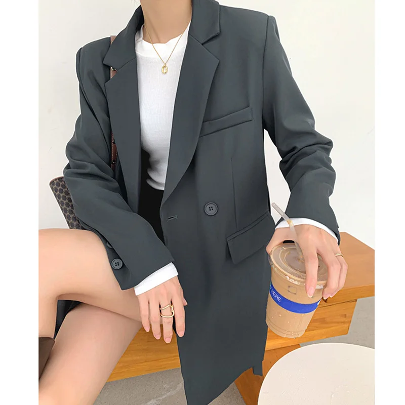 Новый дизайн весна осень Женский блейзер с поясом винтажный желтый большой