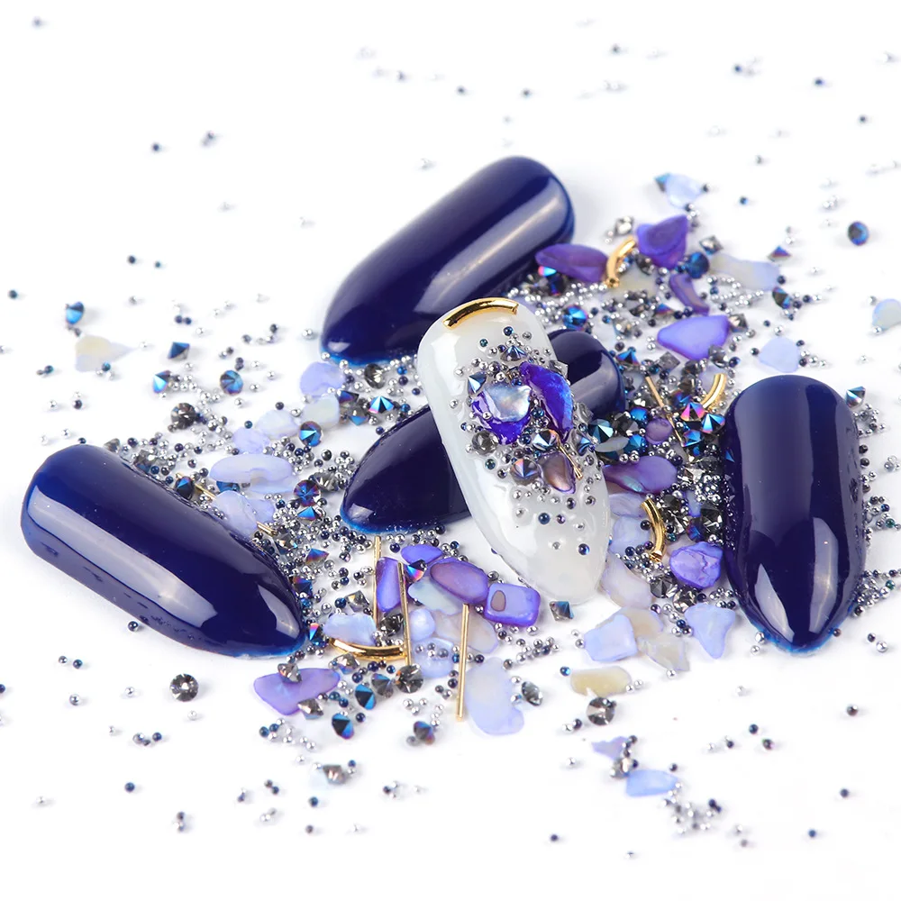 

2021 new jewelly New Fashion Bottled Mixed Elf Beads Micro Zirconium Gem Shell Stone High Quality Metal Accessories Mixed Dril