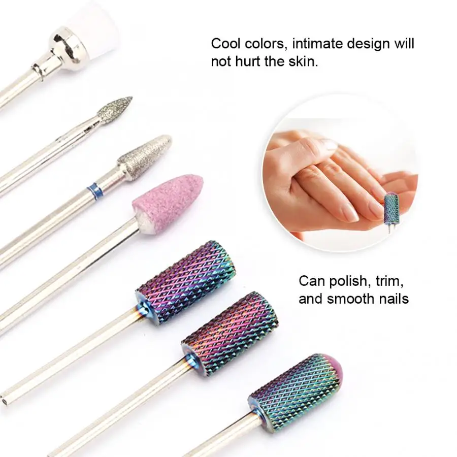 Качественные сверла для ногтей из вольфрамовой стали 7 шт./компл.|Принадлежности