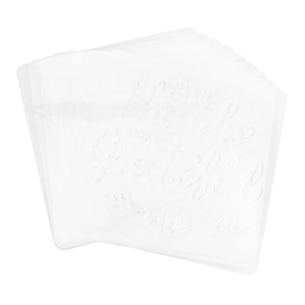

9pcs Reusable Word Stencil Hollow out Template Painting Tool for Art Works