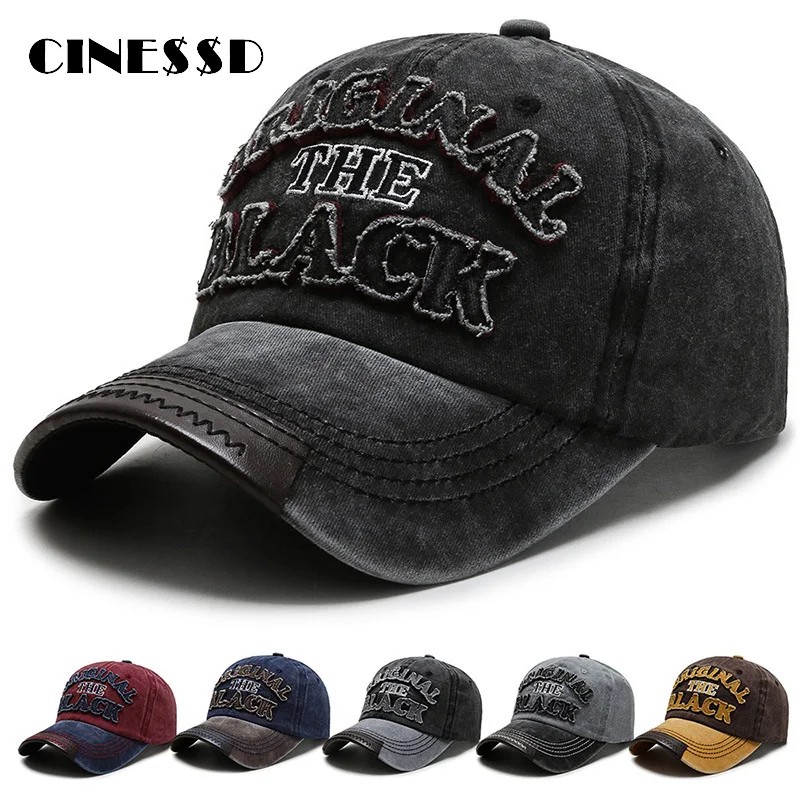 Бейсболка Мужская хлопковая черная с надписью летняя Спортивная уличная женская