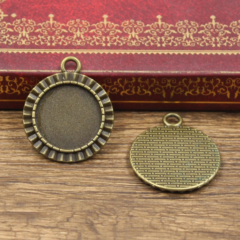 Основа для кабошона 6 шт. подходящая под старину бронзу серебро Круглый Стиль