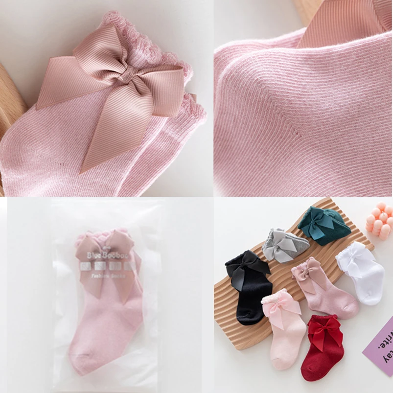 Милые недорогие носки для маленьких девочек детские мягкие хлопковые с большим