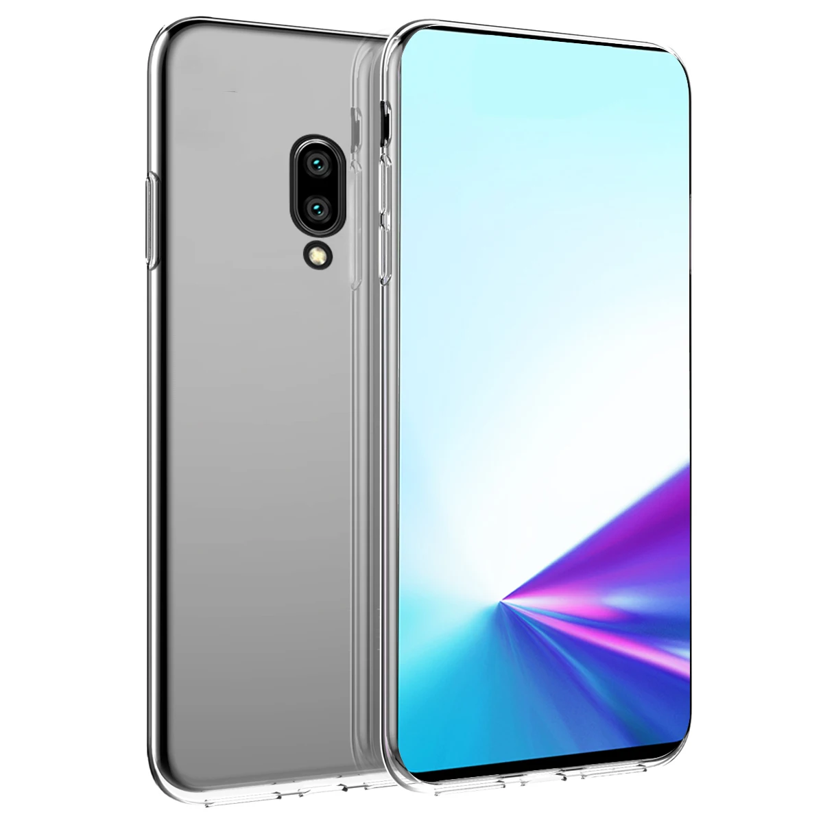 Тонкий прозрачный чехол для Oppo K3/Reno Z/Realme X/A9/A1k/Reno 10x ZOOM/Reno/R15/A7 Прозрачная мягкая