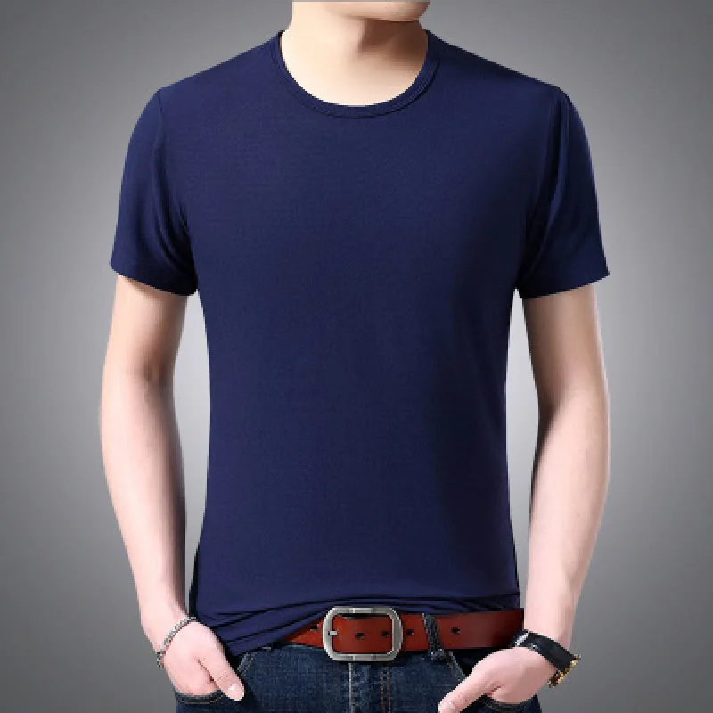 2020 New Cotton Mens T-shirt T Shirt for Men T Shirt For Male Tops Sleeve Pure Color Tshirt Men Clothing white Camisetas