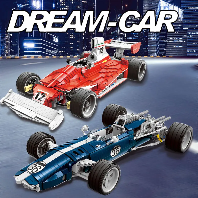 Купить 1758-2405 шт., Детский конструктор «гоночный автомобиль»