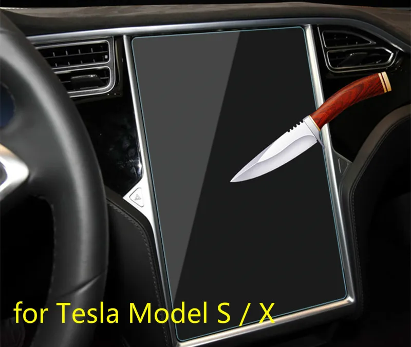 Защитное стекло для сенсорного экрана автомобильной навигации Tesla Model S/X 17