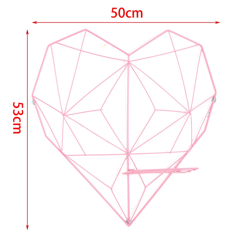 Железные декоративные полки в форме сердца скандинавском стиле настенная полка