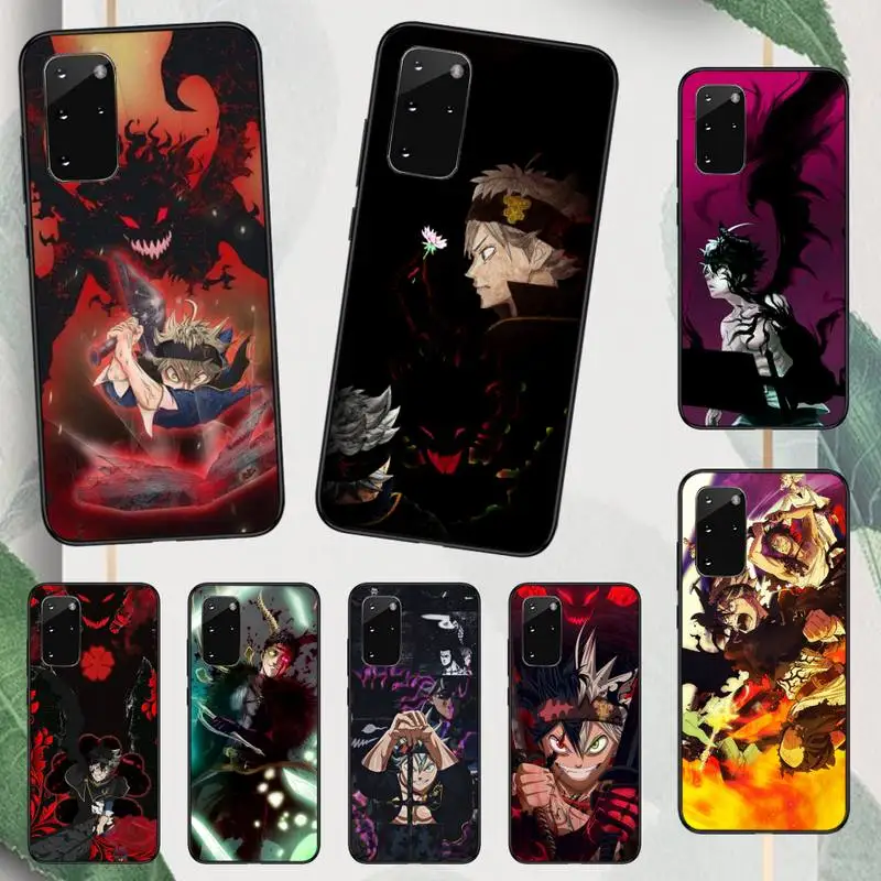 

Japan anime Asta Black Clover Phone Case For Samsung galaxy A S note 10 12 20 32 40 50 51 52 70 71 72 21 fe s ultra plus