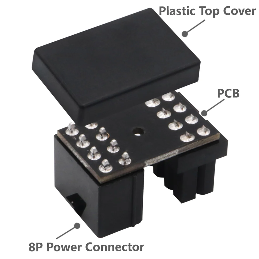 ATX 6pin/8pin Male 180 градусов угловой до 6Pin/8Pin Female адаптер питания для настольных