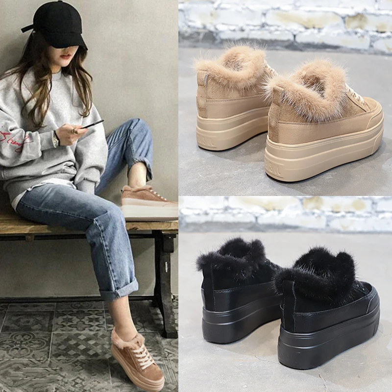 Женская обувь на платформе с толстой подошвой новинка 2019 нечеткие сапоги высоком