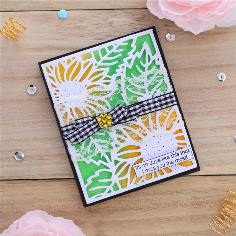 DiyArts металлический трафарет с изображением цветов подсолнухов шаблоны для