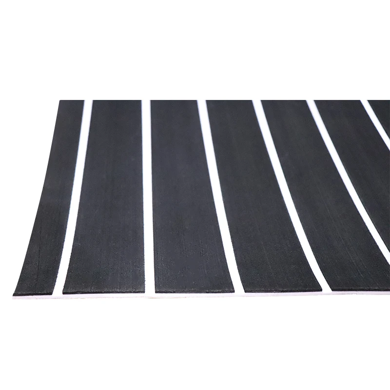 

95''x18'' EVA Foam Boat Decking Sheet Faux Teak Decking Self-Adhesive Marine Yacht Boat Flooring Sheet Non-Skid