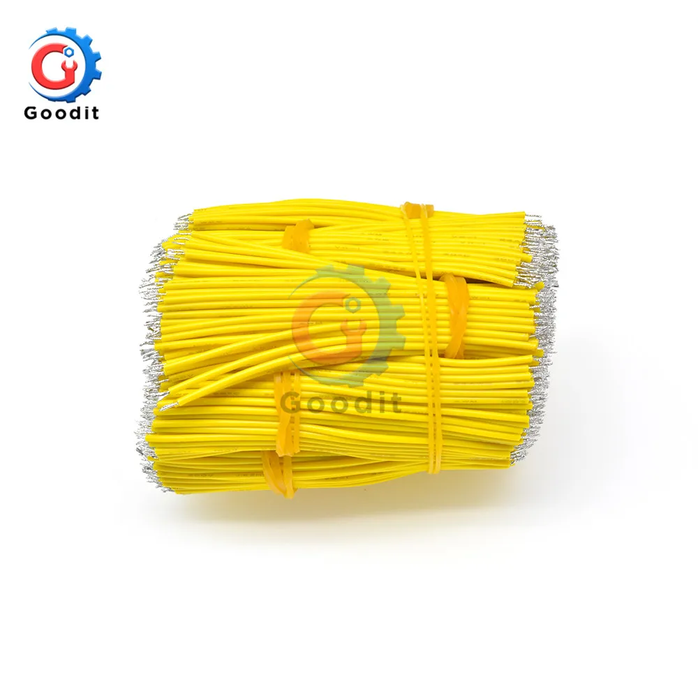 100 шт./компл. 24AWG гальванически лужёные макетная плата припоя кабель 24AWG 8 см Fly джемпер Оловянная проволока проводящие провода 1007-24AWG разъем провода