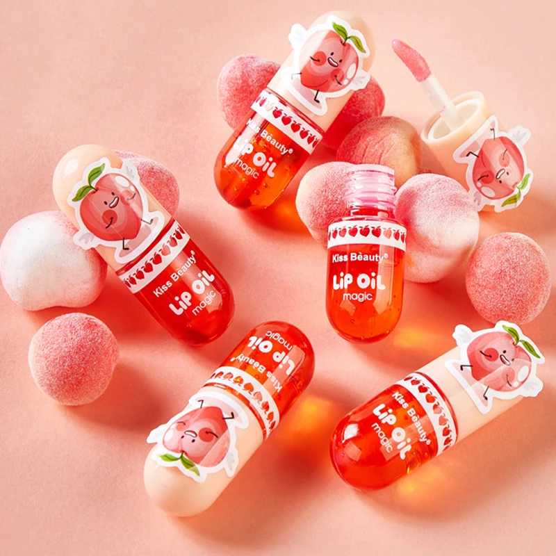 

Меняющий цвет в капсулах блеск для губ, меняющий цвет глазури для губ, увлажняющая и легкая в окрашивании влажная губная помада