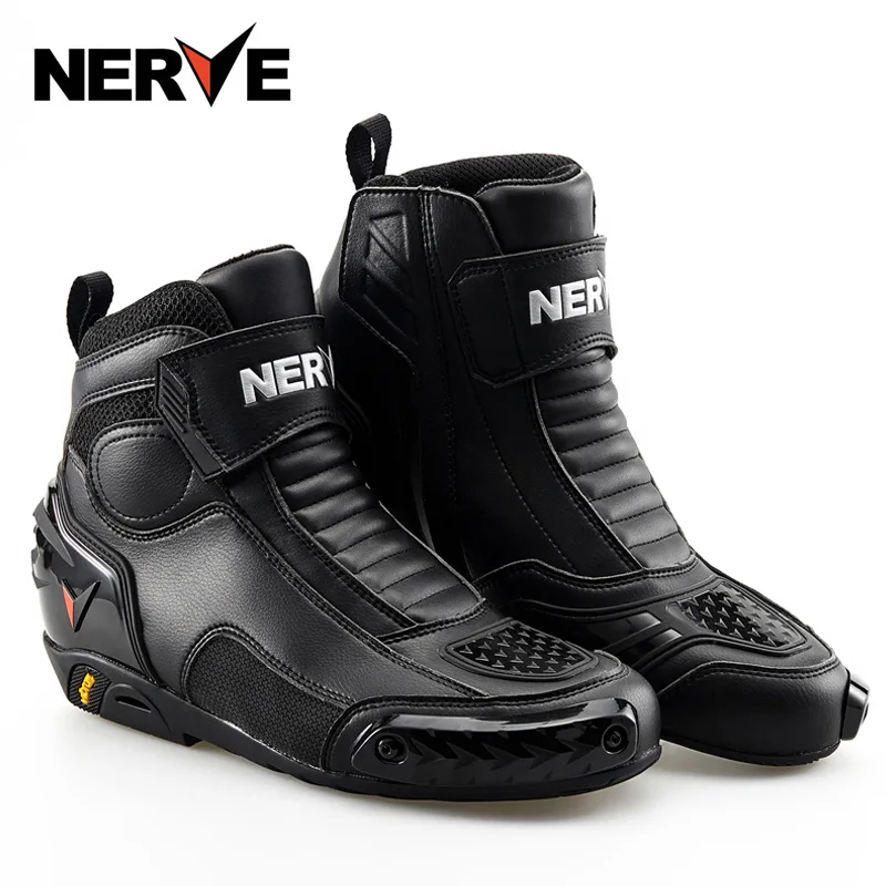 Нервы все сезоны мотоциклетные Полусапоги из натуральной кожи Motociclista Bota Moto