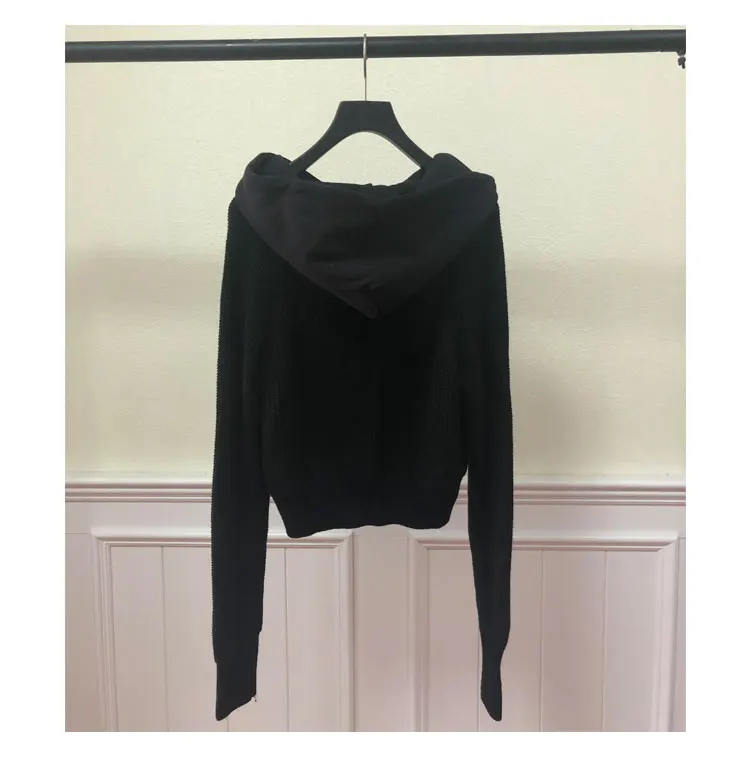 Women Hoodie2019 Autumn and Winter New Hooded Pullover Woolen Sweatshirt Knit Top Sweatshirt