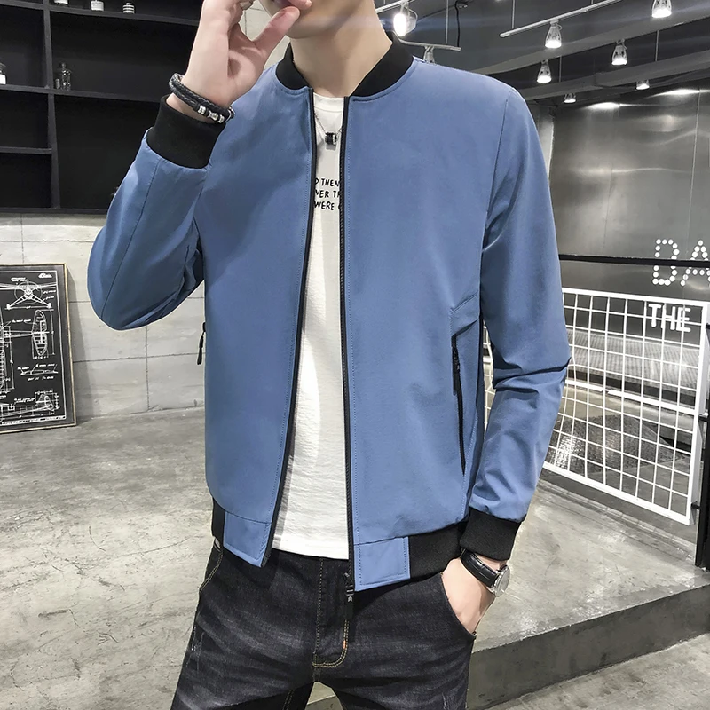 Куртка мужская 2019 новая весна и осень большой размер мужской пиджак простой