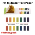 Тест-полоски для определения PH, 80 полосокупаковка, 1-14 тест-полосок индикатор лакмусовой