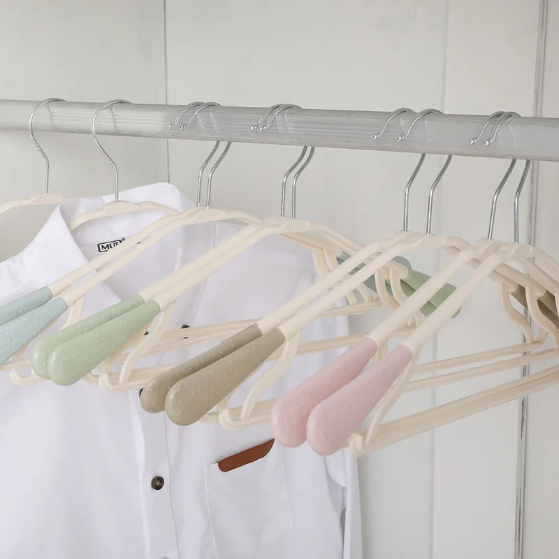 Colorful Plastic Sturdy Hangers For Clothes Pegs Wire Antiskid Drying Rack Adult And Children Hanger Outdoor | Дом и сад