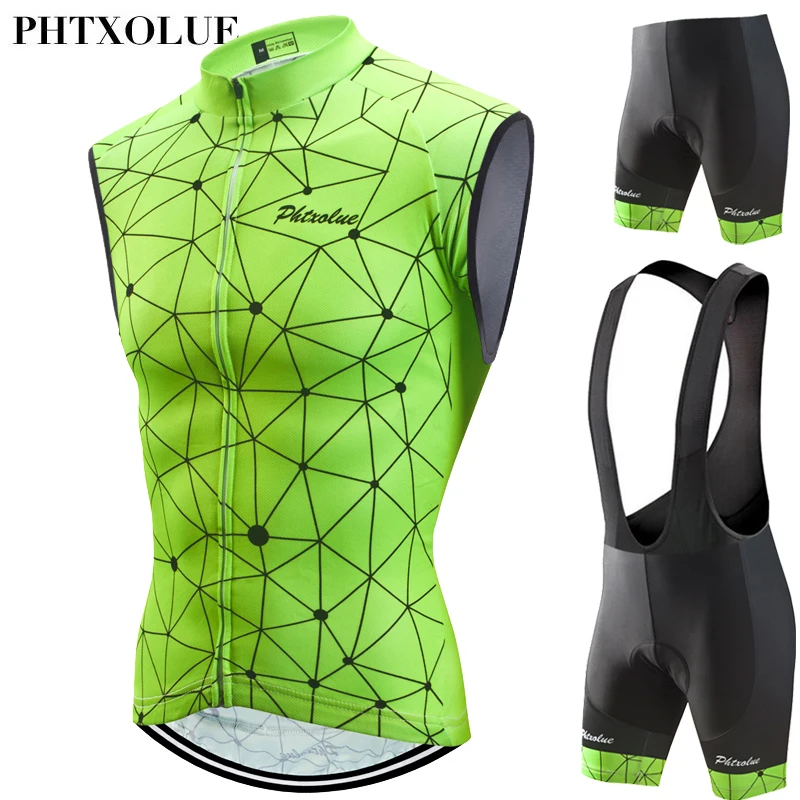 

Phtxolue Sleeveless Cycling Jersey Set Cycling Wear Mountain Bike Clothes Bicycle Clothing Bike Cycling Clothing Cycling Suit