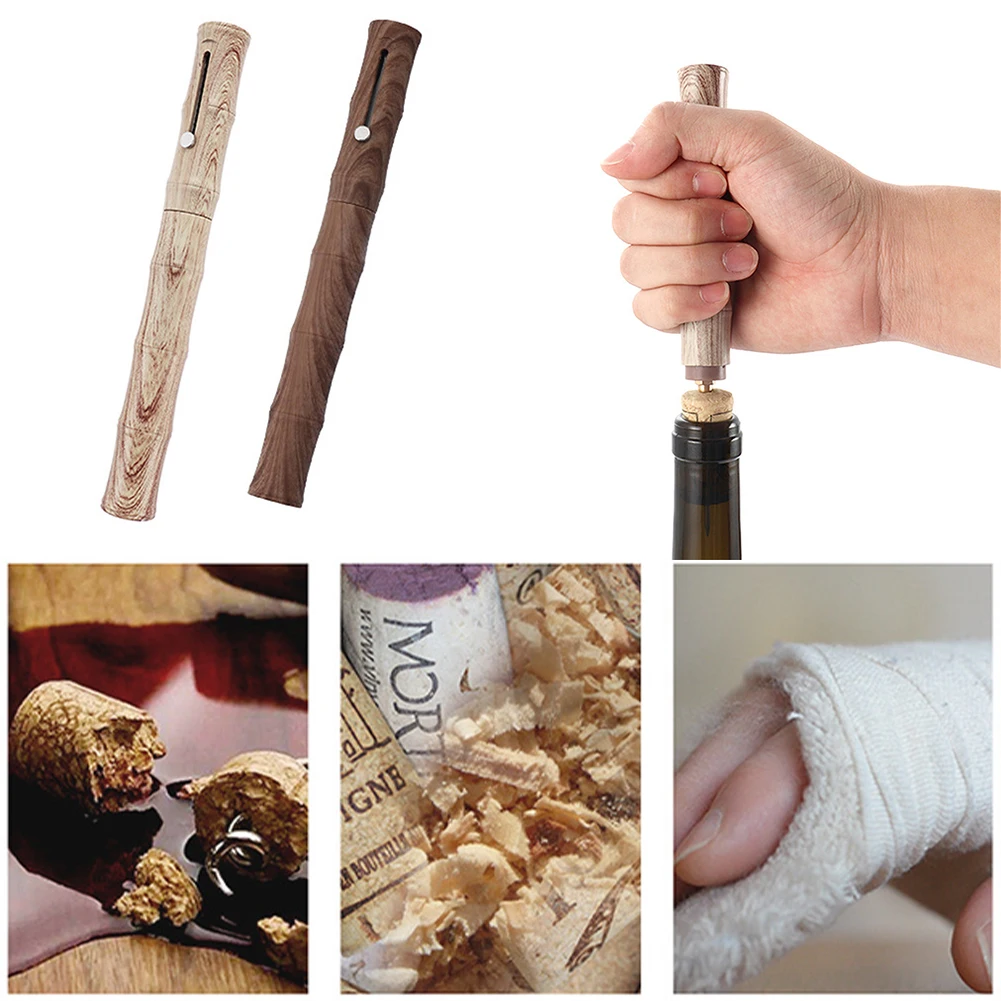 Бамбуковый воздушный насос открывалка для бутылок вина вакуумная пробка