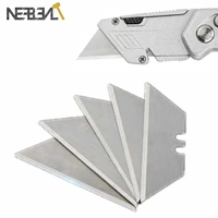 10 40pcs folding trapezoid cutting blade art carpet cutter replaceable utility knife drop shipping knife t blade
