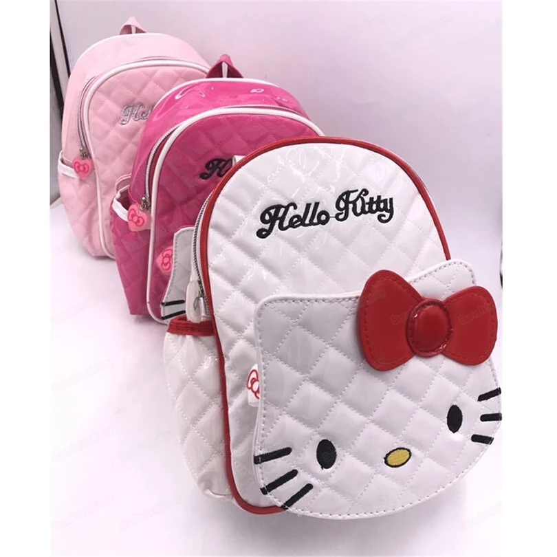 Новый мини рюкзак HELLO KITTY 2019 сумка из искусственной кожи для девочек Детский
