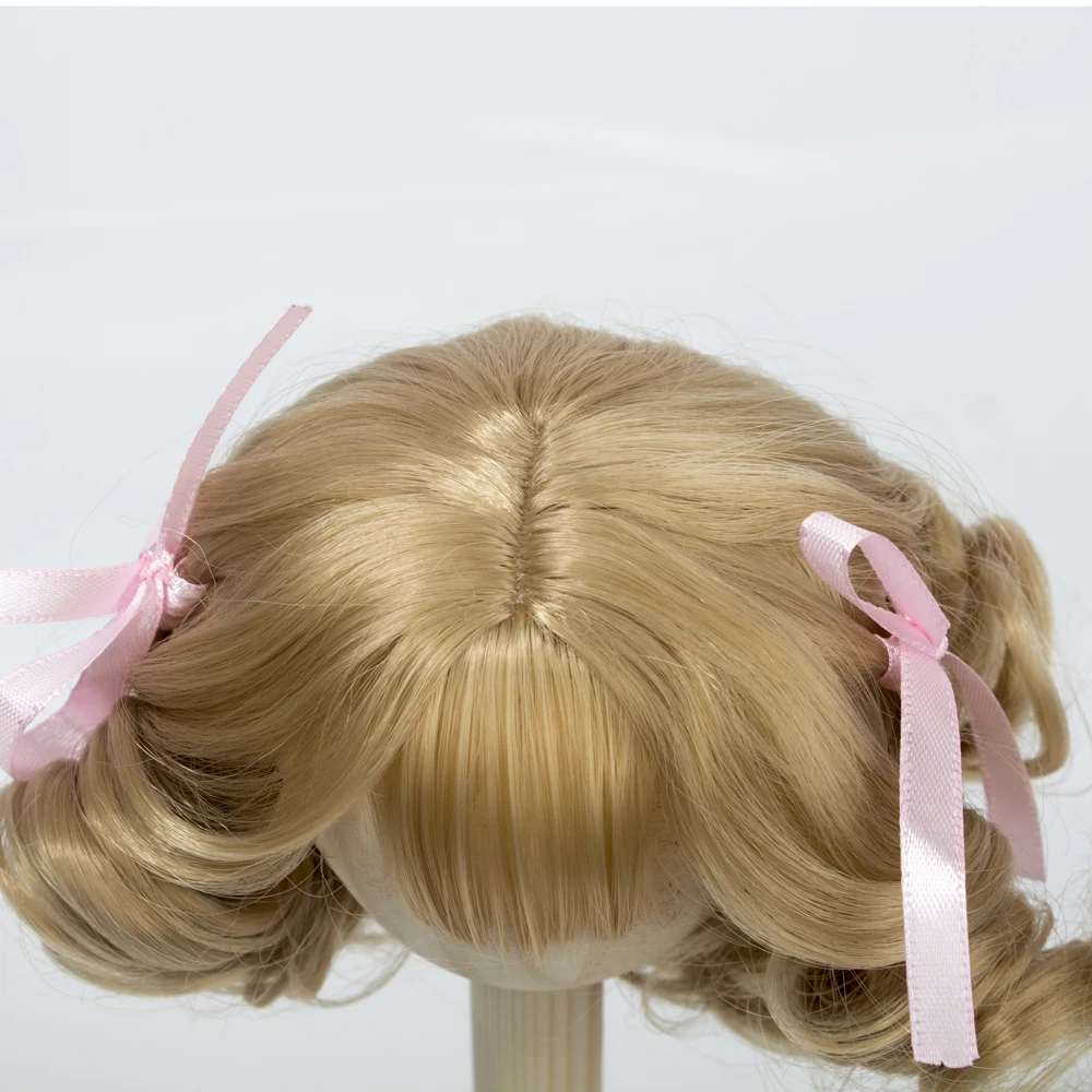 Aidolla кукольный парик, короткие кудрявые парики для 1/3 1/4, BJD куклы, цвет загара, парики на ура