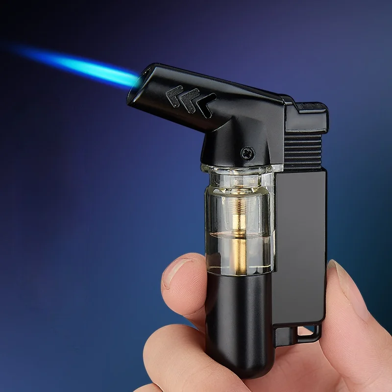 

Small Spray Gun Windproof Straight Into Inflatable Lighter Cigar High Temperature Welding Torch Smoking Accessories for Weed