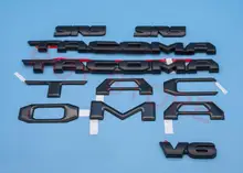 Для 2016 2020 плоский черный набор верхнего слоя эмблемы буквы задних ворот V6