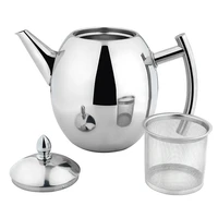stainless steel teapot container coffee pot kettle filter restaurant container home hotel cafe bar teapot with filter