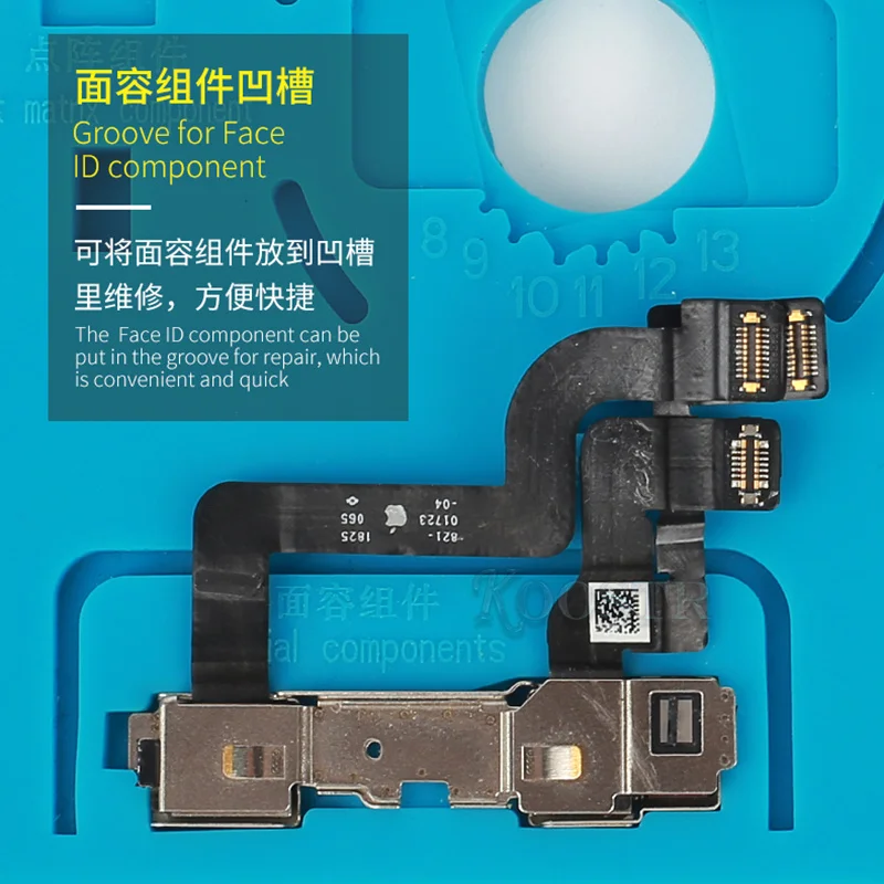 

MECHANIC V67 Multifunctional Adjustable Decompression Protect Pad Matrix CPU Infrared Camera Slot Heat Insulation Rubber Mat