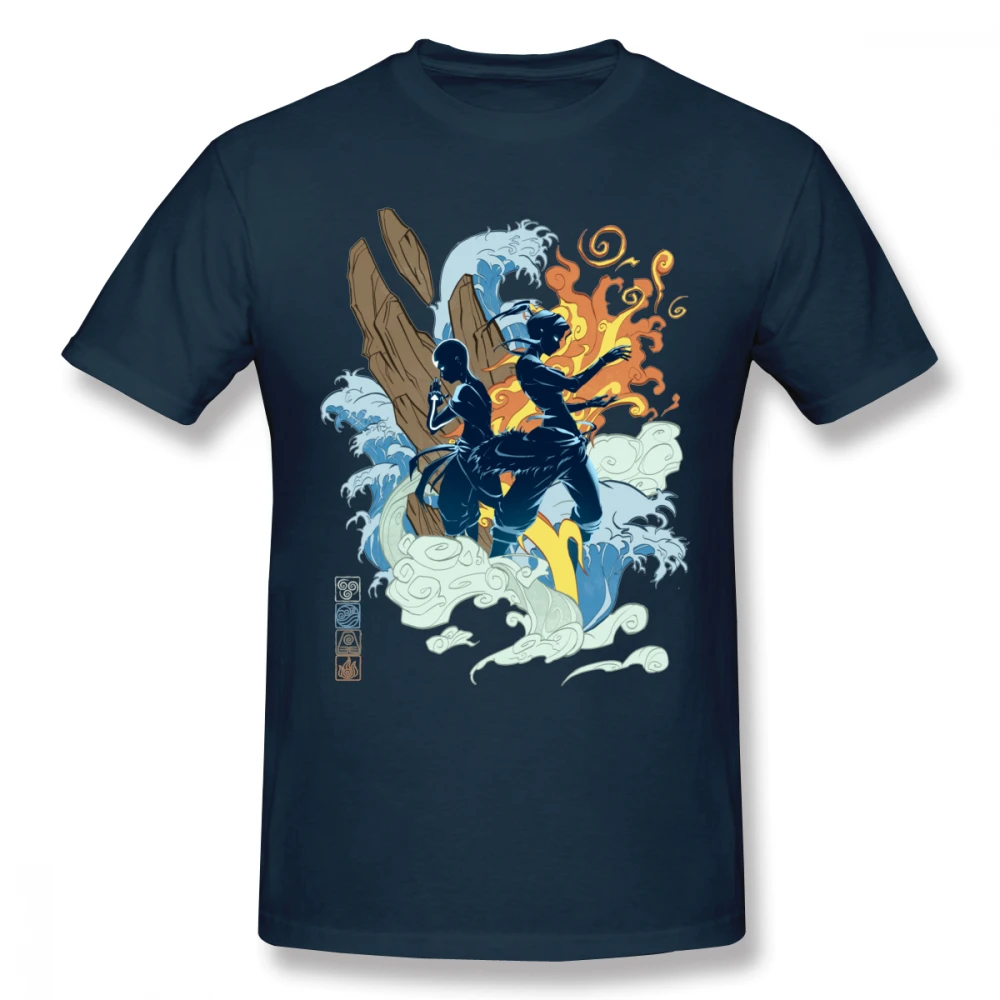 Мужская футболка футболки с принтом Легенда О Корре Аанг Катара для мужчин