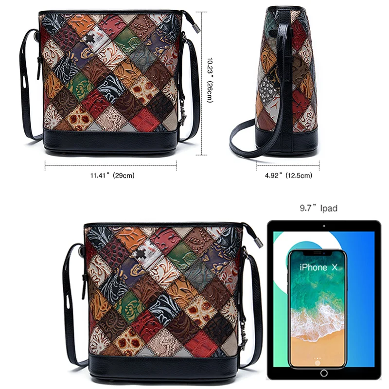 Сумка MVA женская из натуральной кожи маленький саквояж на плечо Роскошный