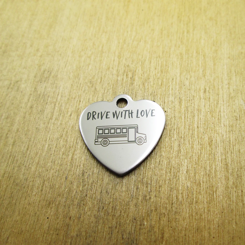 10 шт./партия жена пожарного амулеты из нержавеющей стали лазерной гравировкой DIY