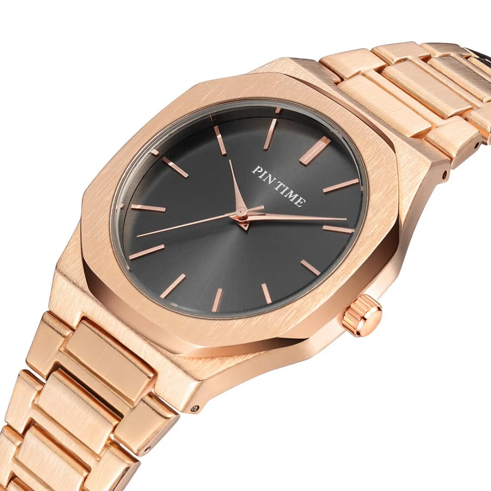 Золотые серебряные роскошные часы AAA Мужские дизайнерские из нержавеющей стали