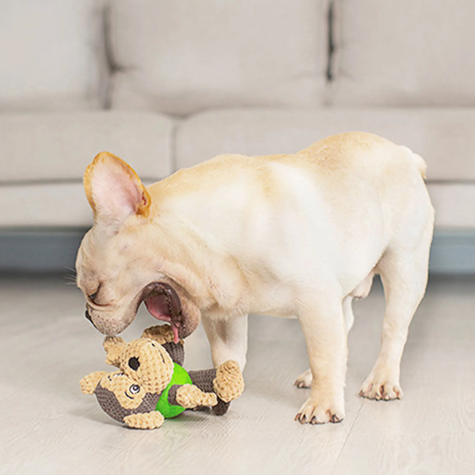 

Squeaky Plush Dog Toy Bite Resistant Puppy Molar Toy Stuffed Doll Droshipping