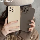 Яркий мягкий силиконовый чехол INS для телефона iPhone 13 12 Mini 11 Pro Max X XR XS SE 2 7 8 Plus защитный чехол для объектива камеры