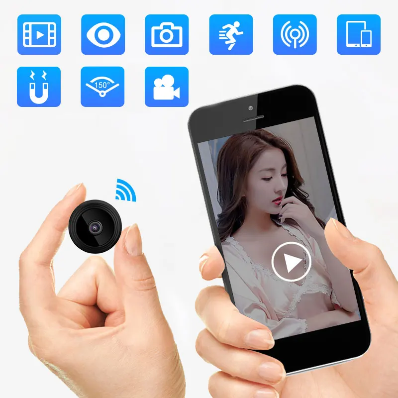 720P HD IP мини камера беспроводной рекордер Wifi безопасность дистанционное