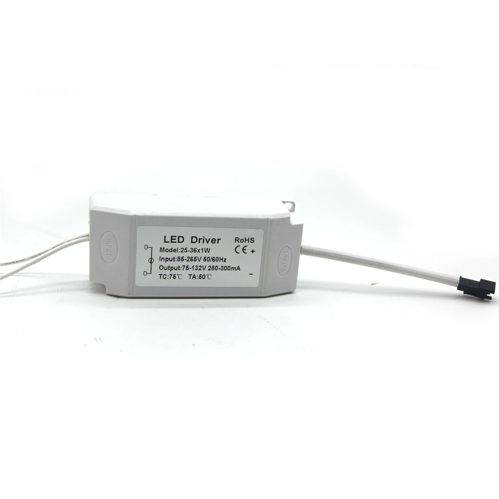 Светодиодный драйвер постоянного тока Питание 3 Вт-24 Вт AC85-265V 300mA 280mA светильник