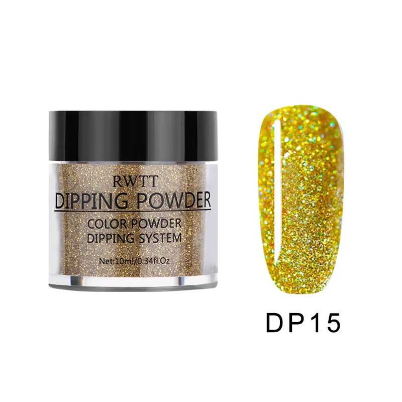 1 бутылка жемчужного цвета голографическое погружение ногтей порошковый цвет