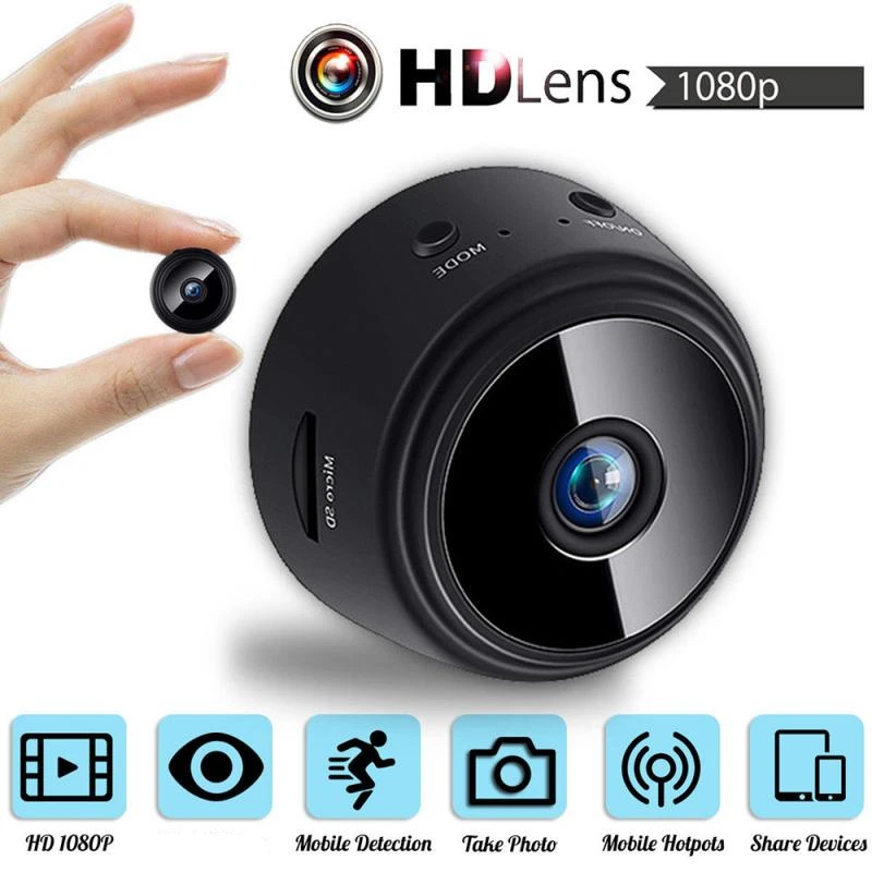Мини-камера Wi-Fi A9 для домашней безопасности HD 1080P микро видеокамера