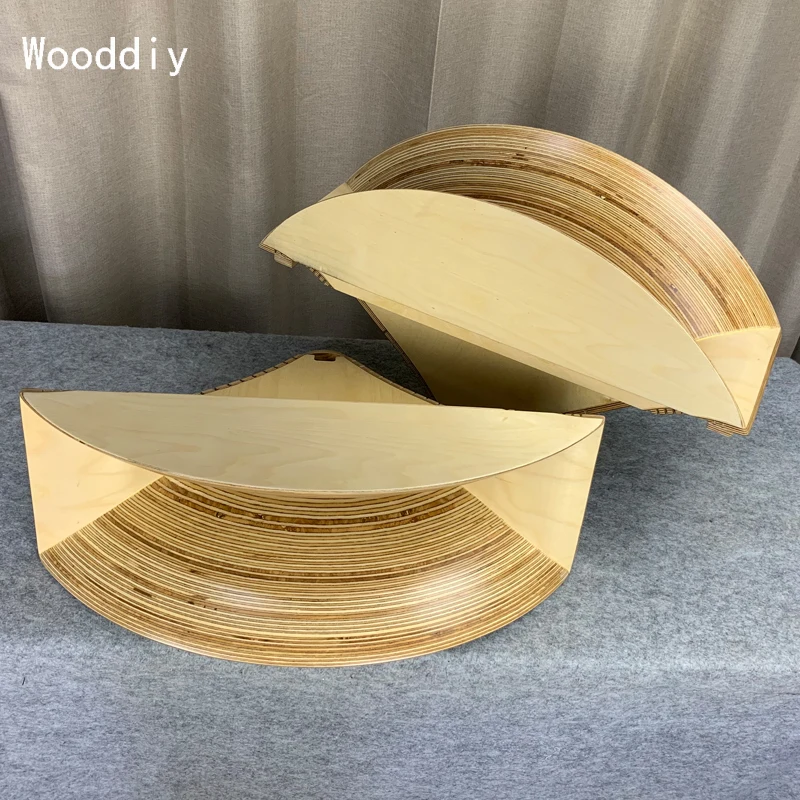 Wooddiy 2 дюймов деревянный рожок Березовая фанера одна пара rh 03 шозо Киносита 11bc
