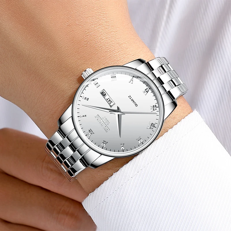 Часы наручные HAIQIN мужские спортивные брендовые Роскошные простые в стиле